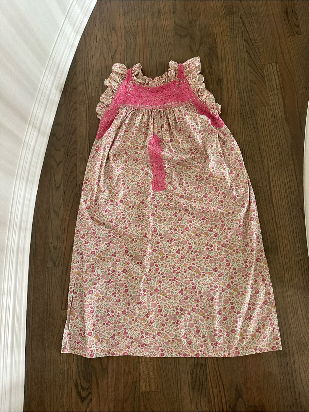 Mi Golondrina Pink Floral Dress